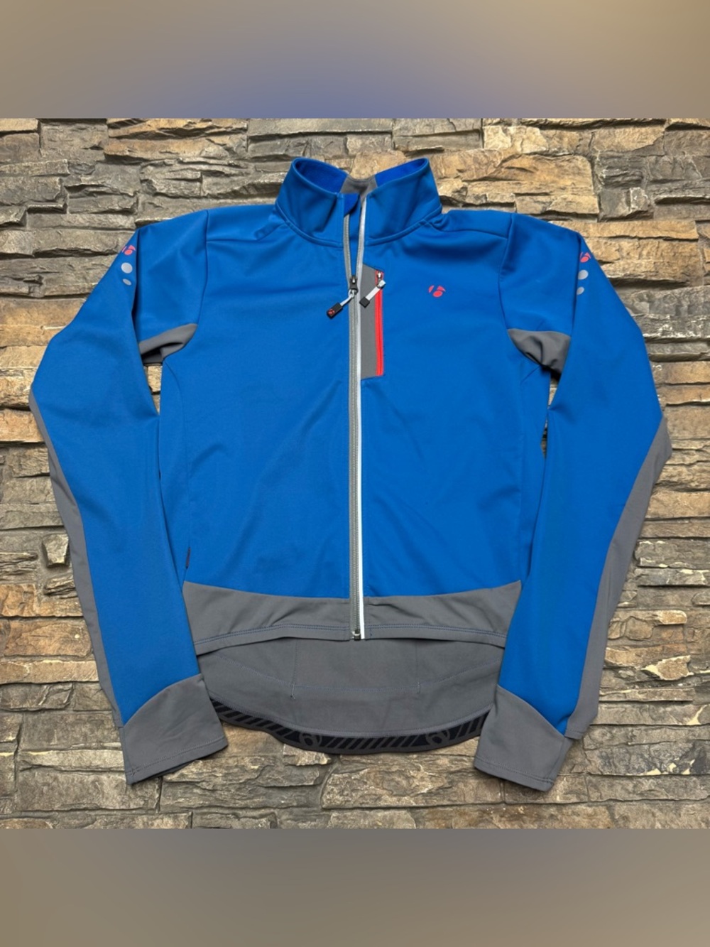 Bontrager RXL 180 Softshell Jacket Mens Large Blue Gray Cycling Racing Biking - Picture 3 of 13